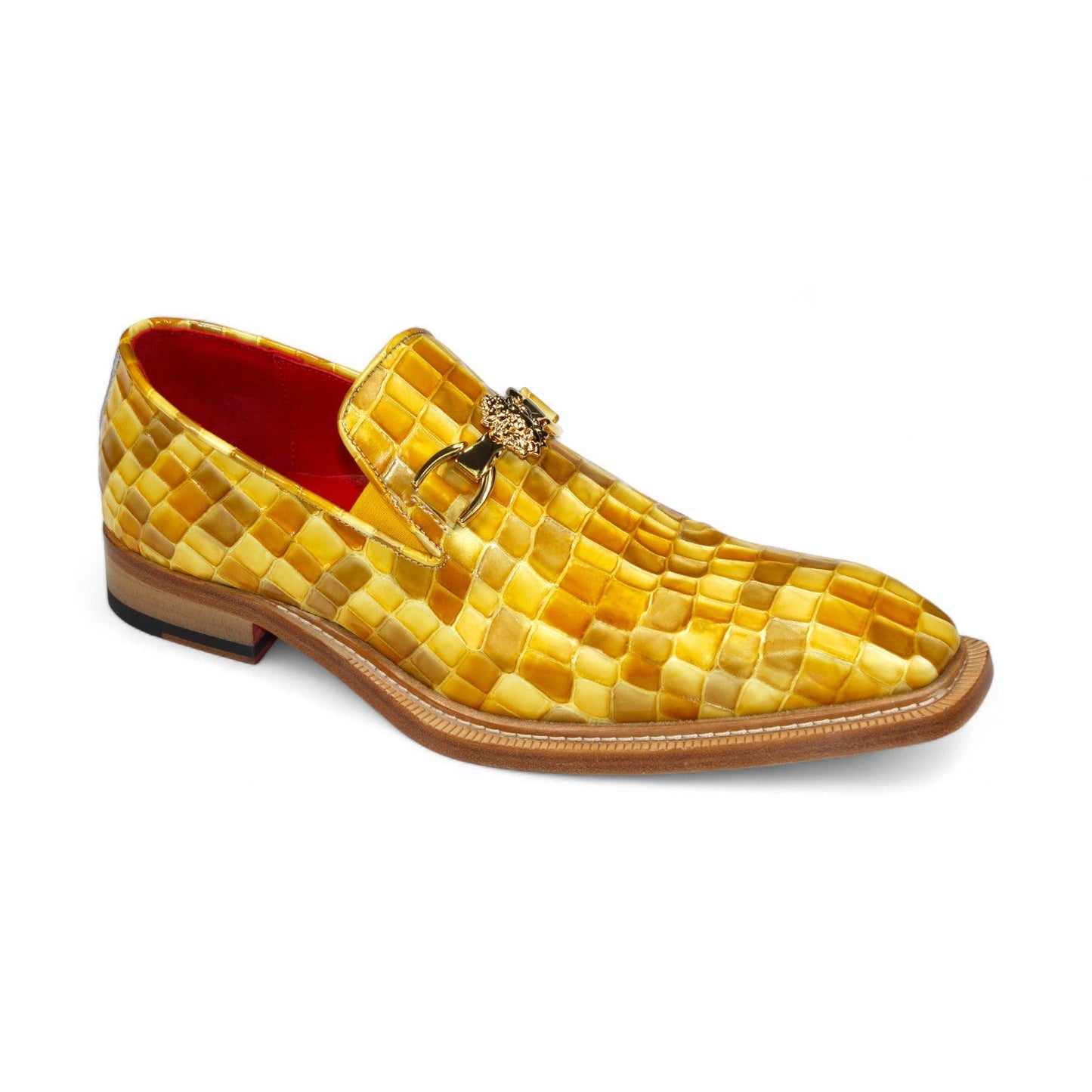 Emilio Franco Narciso Men's Shoes Patent Leather Multi Croco Print Formal Loafers (EFC1108)-AmbrogioShoes